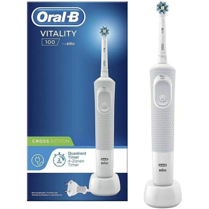 CEPILLO DENTAL D100 CROSS ACTION BLANCO (BRAUN)